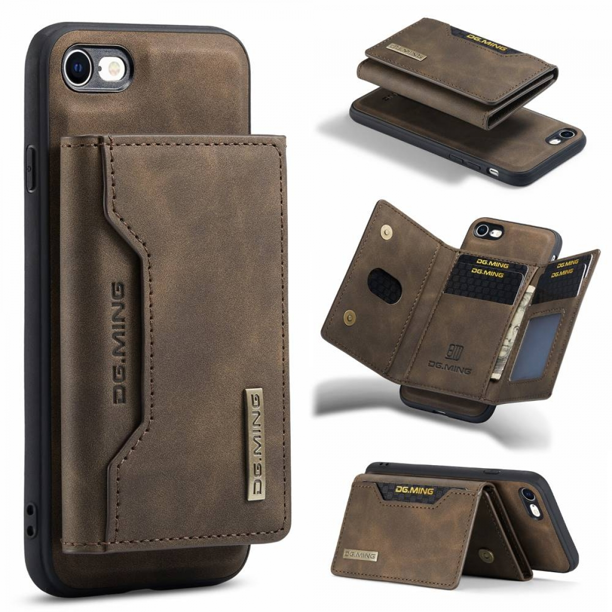 DG MING iPhone Backcover, 8, 2in1, Apple, M2 Coffee