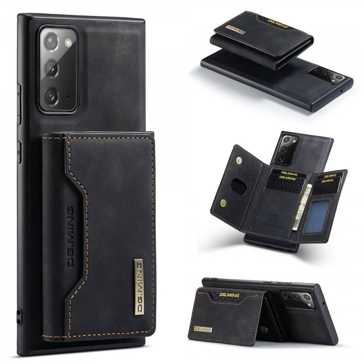 DG MING Note 20, M2 Samsung, 2in1, Backcover, Galaxy Schwarz