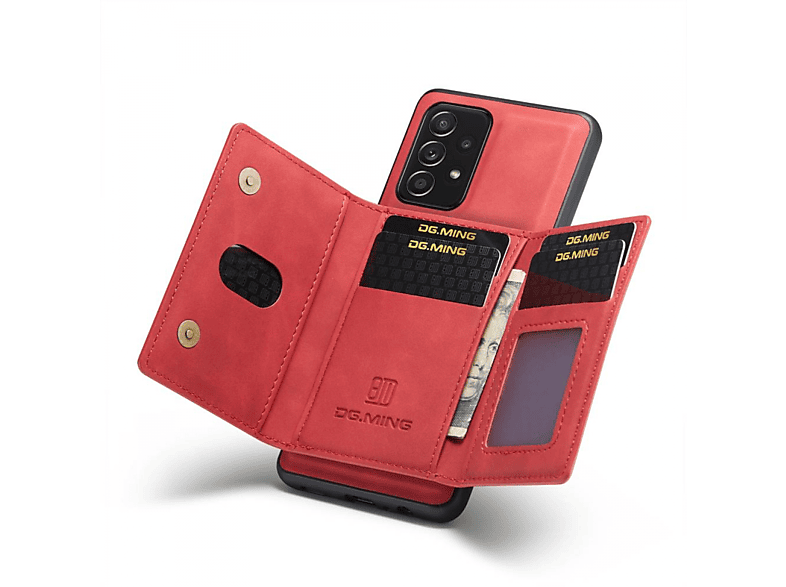 DG MING M2 2in1, Backcover, Samsung, Galaxy A52 5G, Rot