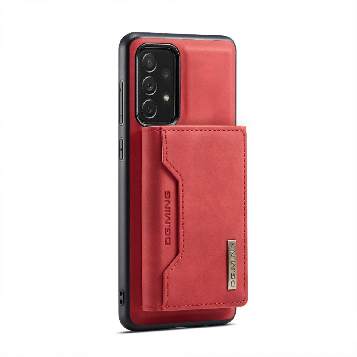 DG MING M2 2in1, Backcover, A73 Samsung, Rot 5G, Galaxy
