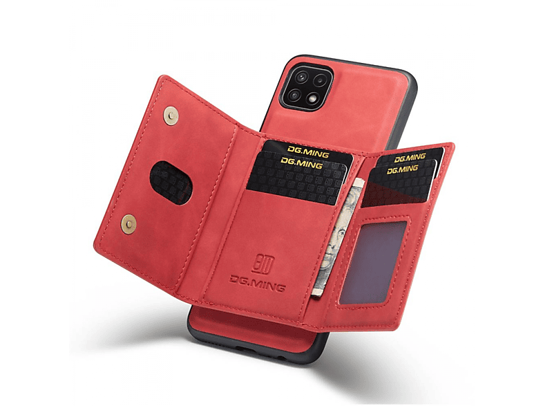 DG MING M2 2in1, Backcover, Samsung, Galaxy A22 5G, Rot