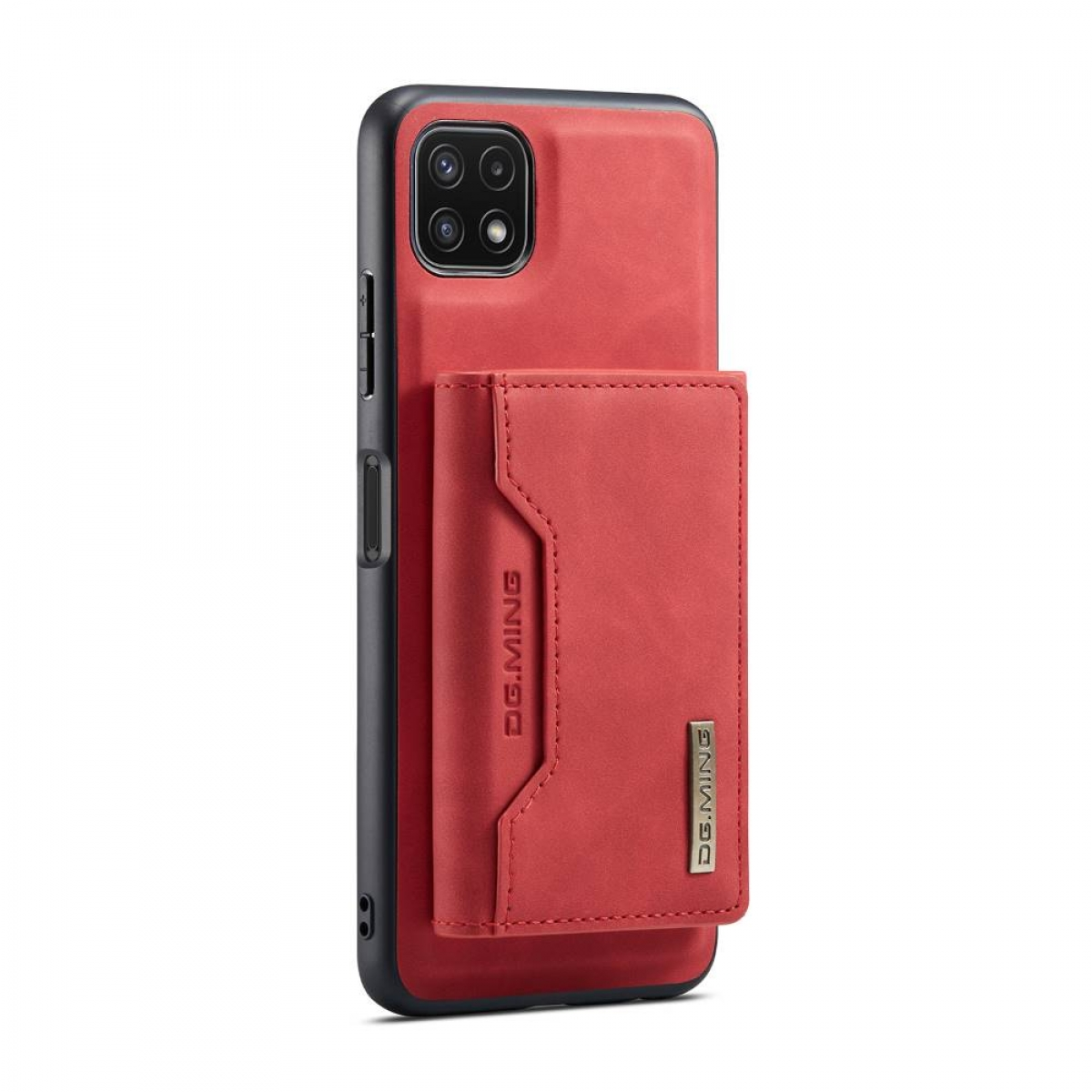 DG MING M2 A22 5G, Rot 2in1, Galaxy Backcover, Samsung