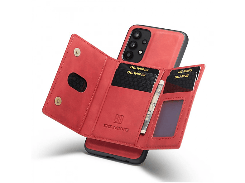 DG MING M2 Samsung, Galaxy A32 Backcover, 5G, 2in1, Rot