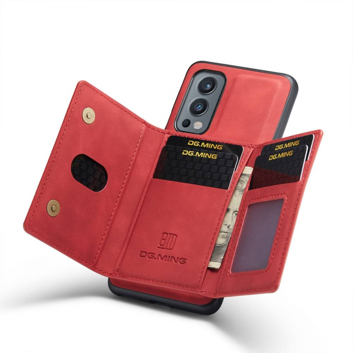 2 Backcover, M2 DG MING Rot 5G, 2in1, Nord OnePlus,