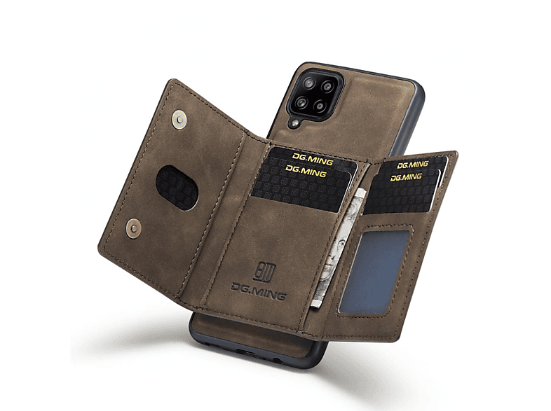 DG MING M2 2in1, Backcover, Samsung, Galaxy A42, Coffee