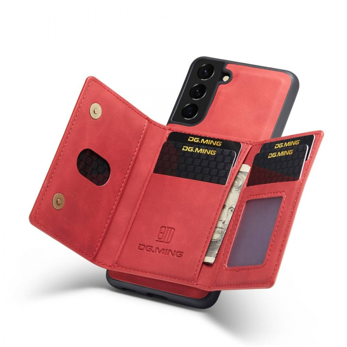 Rot Plus, Samsung, 2in1, DG S21 M2 Backcover, MING Galaxy