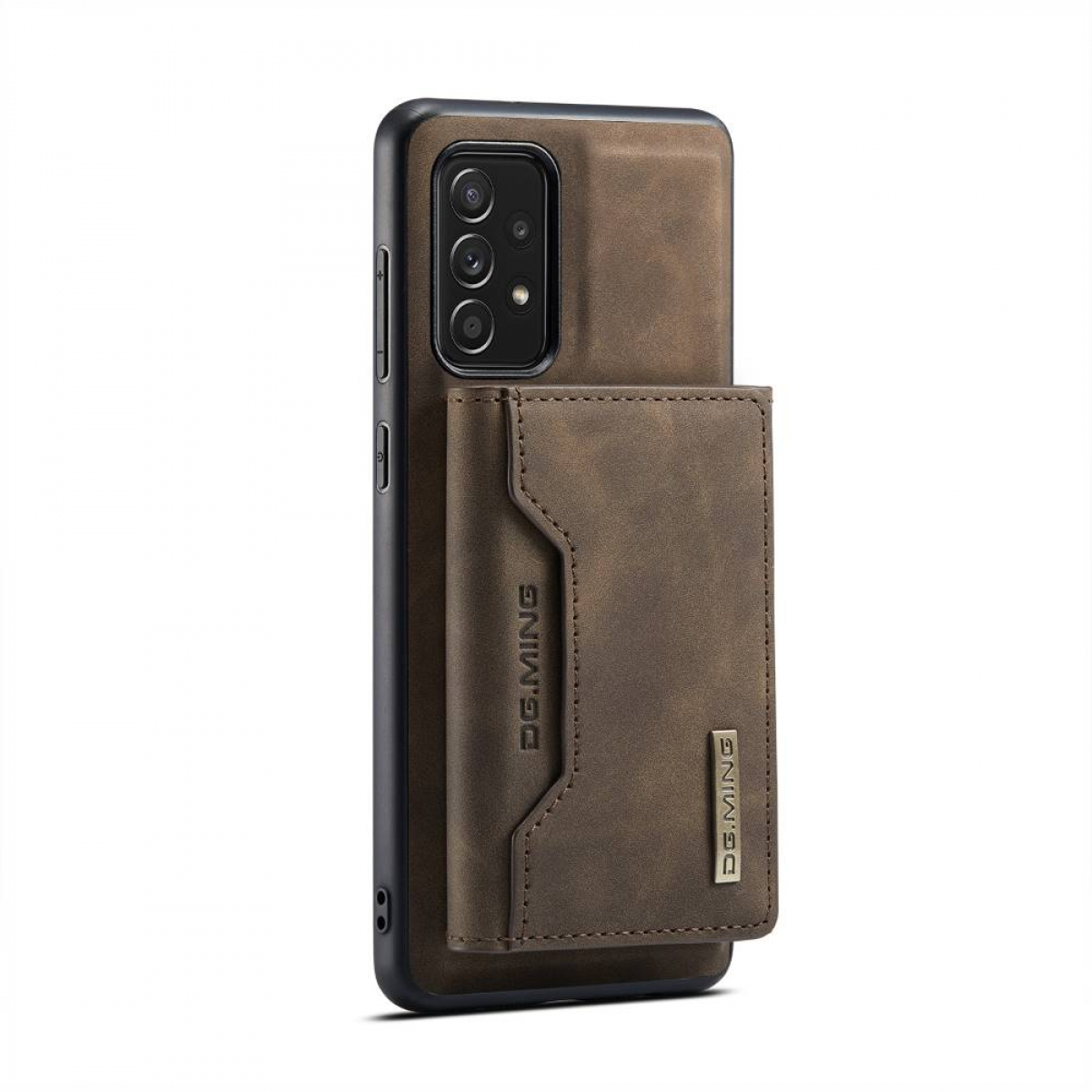 DG MING M2 2in1, Backcover, Coffee 5G, Galaxy A52 Samsung