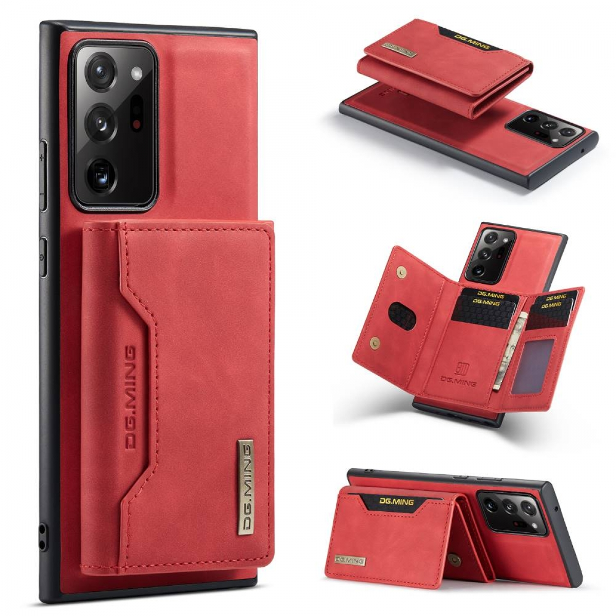 DG MING M2 Rot Galaxy Ultra, 20 Backcover, Samsung, 2in1, Note
