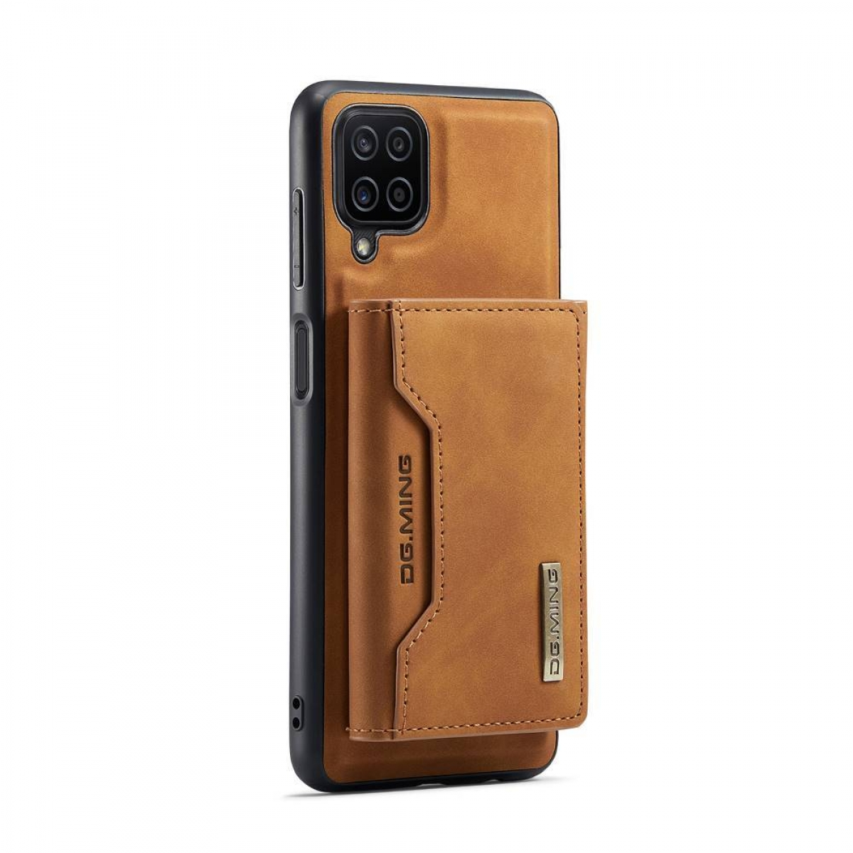 DG MING Samsung, A12, 2in1, Braun Galaxy M2 Backcover