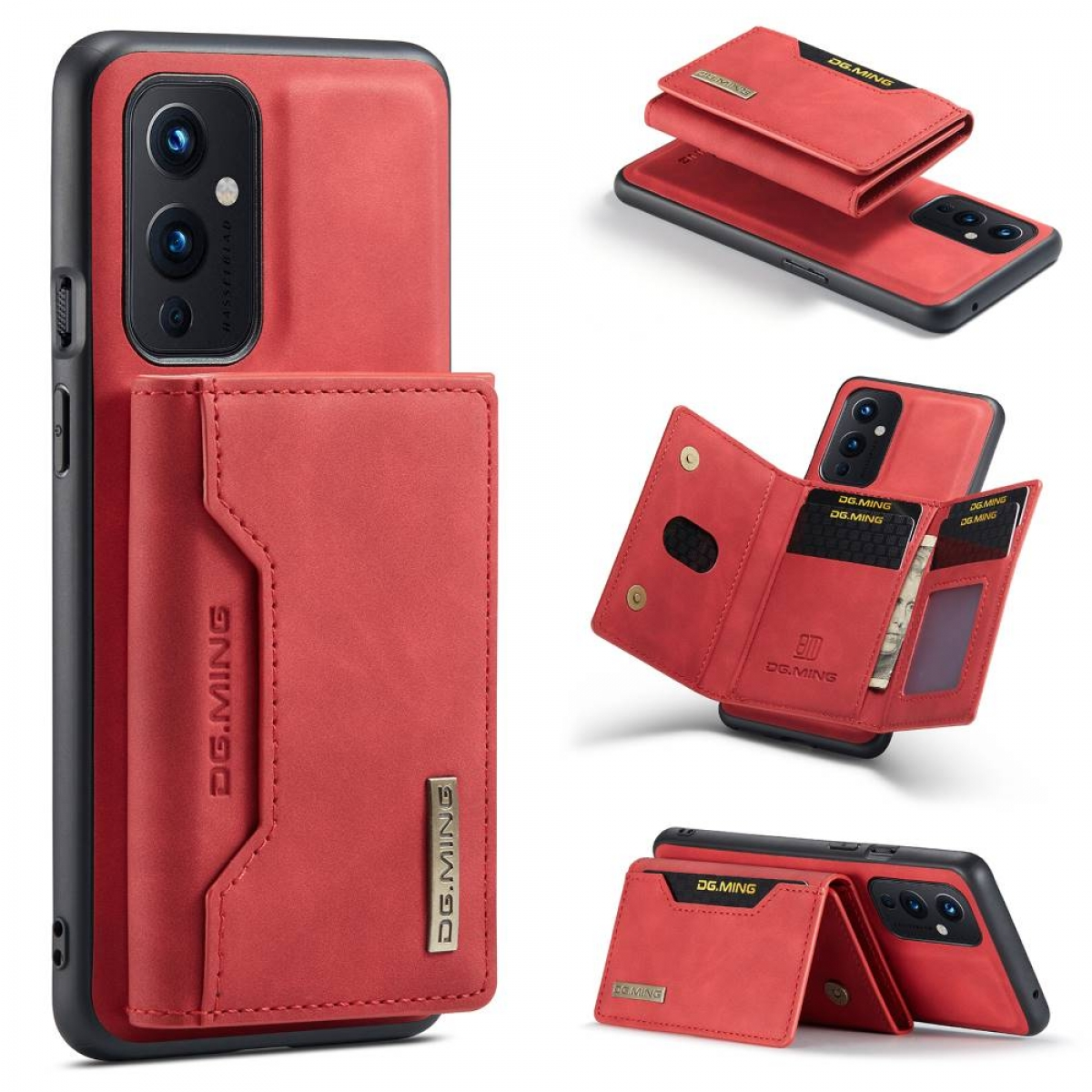 M2 DG OnePlus, MING 2in1, 9, Rot Backcover,