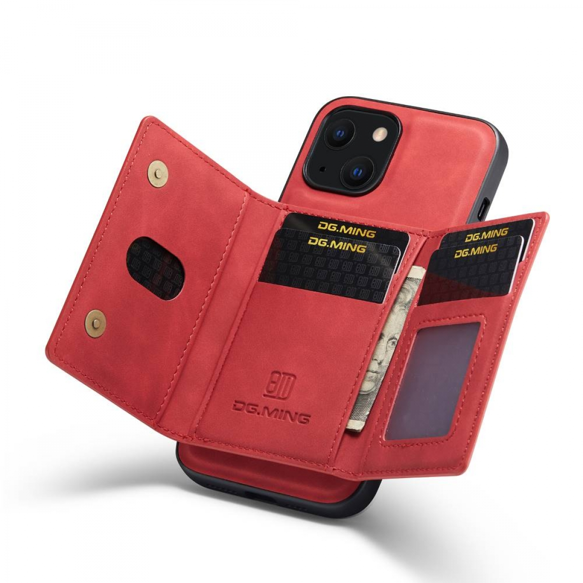 MING 2in1, Rot Apple, M2 13 DG Backcover, Mini, iPhone