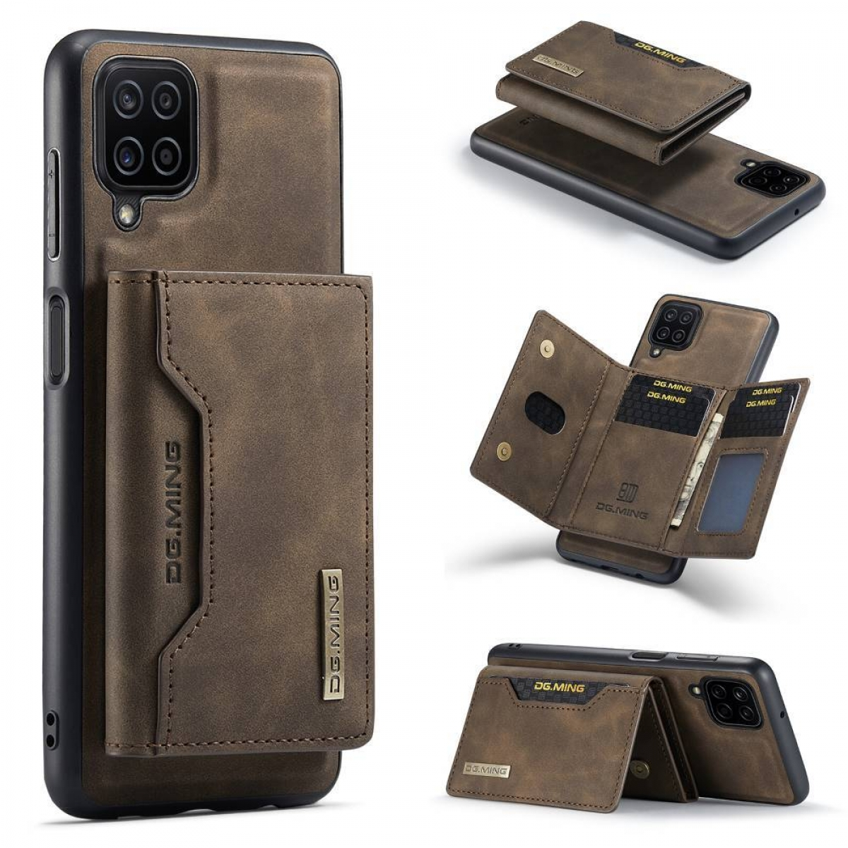 A12, MING Samsung, Backcover, Coffee Galaxy 2in1, M2 DG