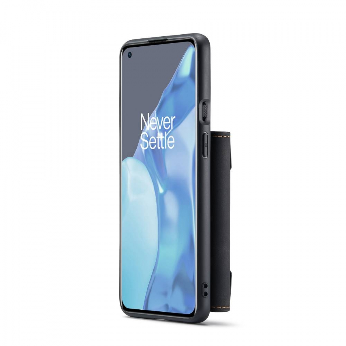 Handyhülle mit Geldbörse. Telefon links. DG.MING-Logo sichtbar.