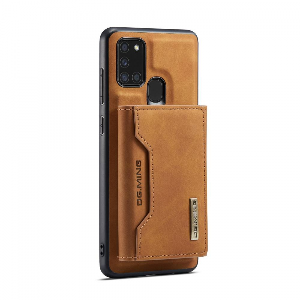 DG MING Backcover, 2in1, M2 Galaxy A21s, Braun Samsung