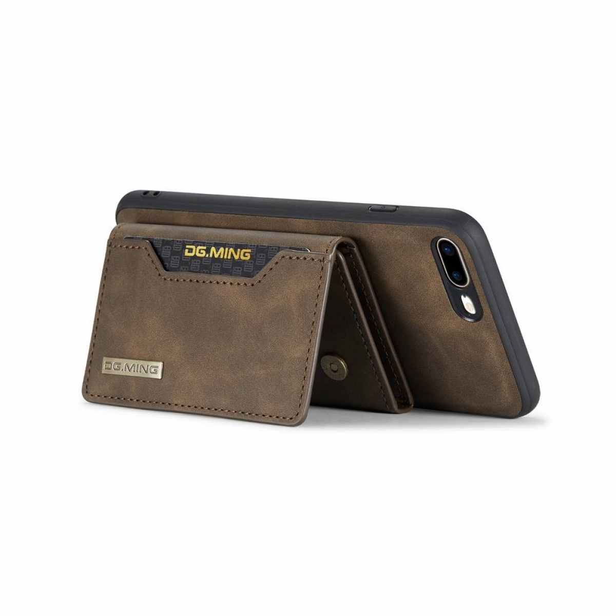DG MING M2 2in1, Backcover, Coffee iPhone Plus, 7 Apple