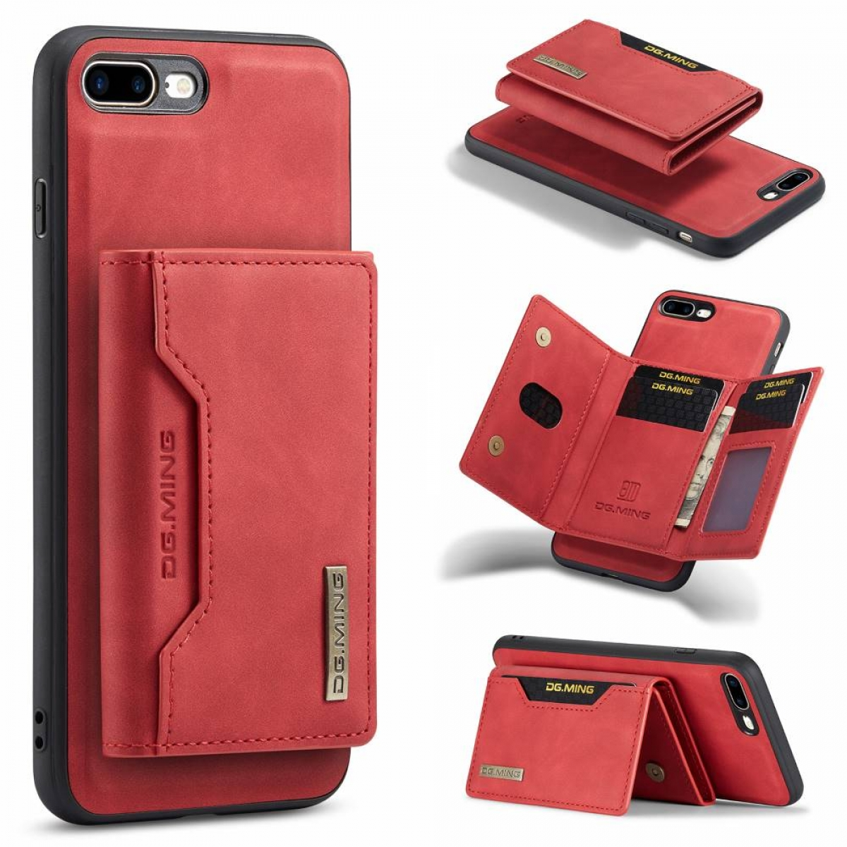 DG 2in1, M2 Rot Apple, Plus, 8 Backcover, MING iPhone