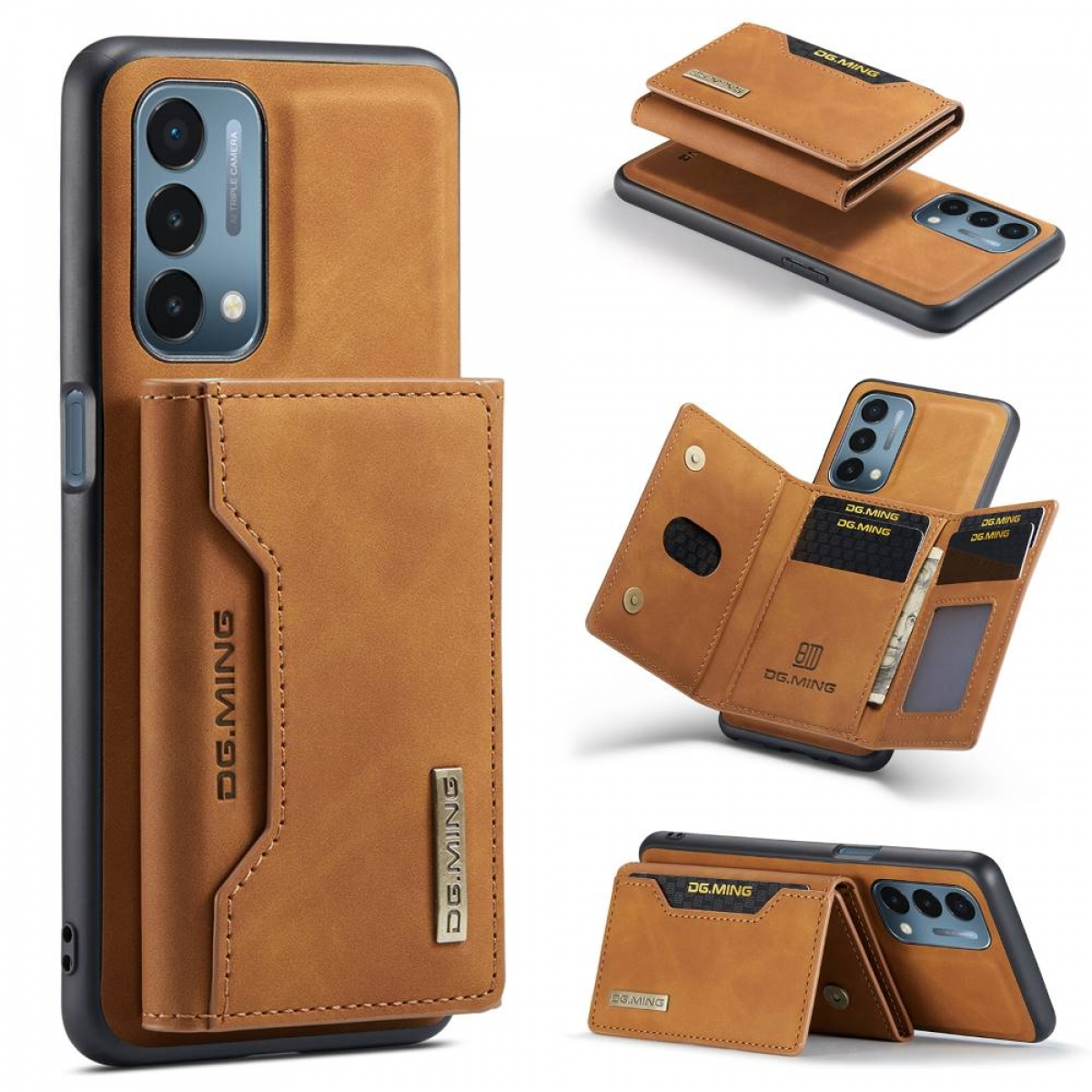 DG MING M2 2in1, N200 Backcover, Nord OnePlus, 5G, Braun
