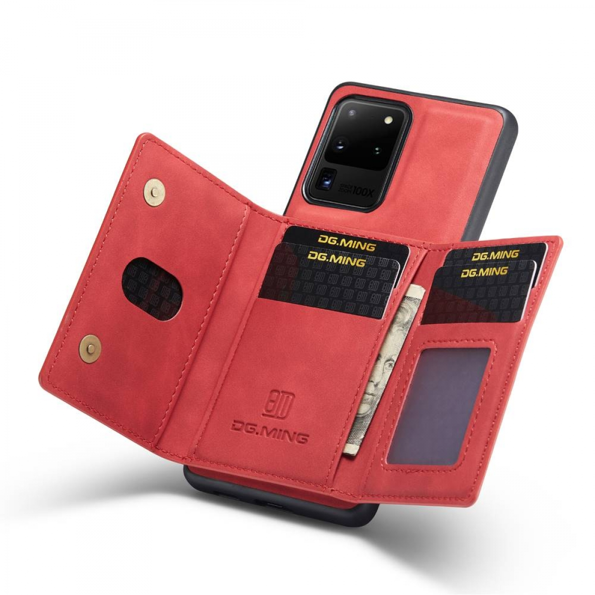 DG MING M2 Rot Galaxy Samsung, Ultra, 2in1, Backcover, S20