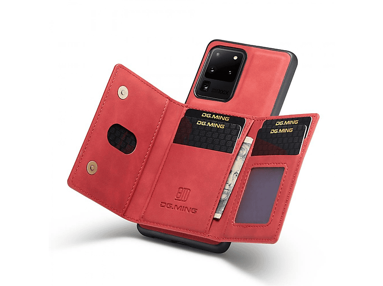 DG MING M2 Rot Galaxy Samsung, Ultra, 2in1, Backcover, S20