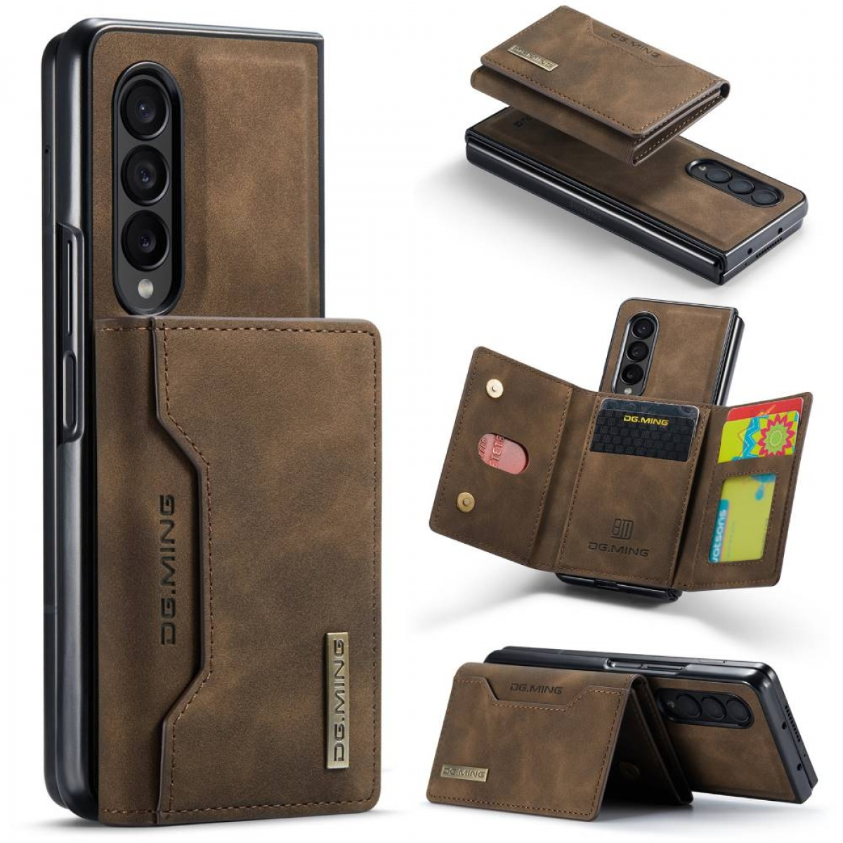 DG MING M2 Samsung, Z Coffee Fold 2in1, 3, Backcover, Galaxy