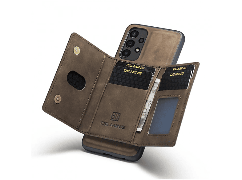DG MING M2 2in1, Backcover, Samsung, Galaxy A13 4G, Coffee