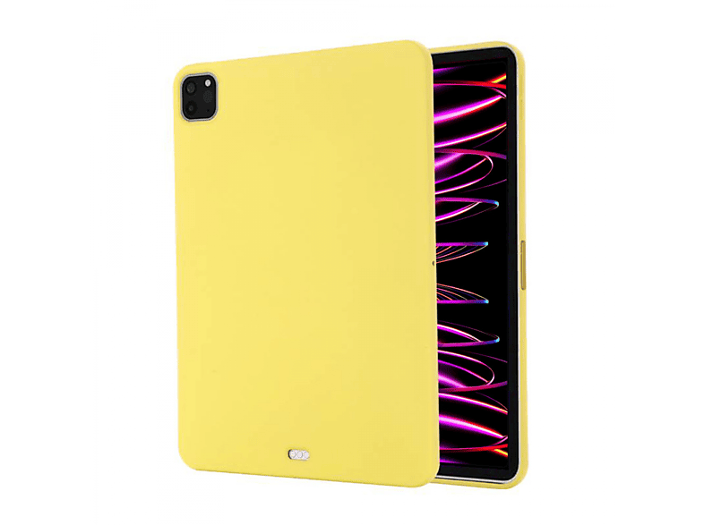CASEONLINE Liquid Apple Tablethülle Gelb für Silicone, Backcover