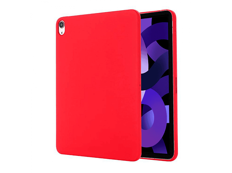 CASEONLINE Liquid Tablethülle Backcover für Apple Silicone, Rot
