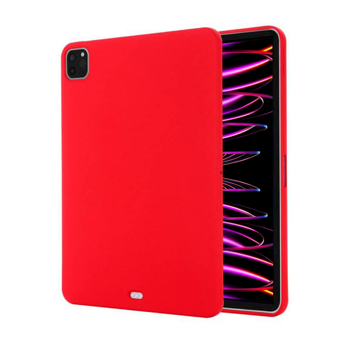 CASEONLINE Liquid Tablethülle Backcover Silicone, für Rot Apple