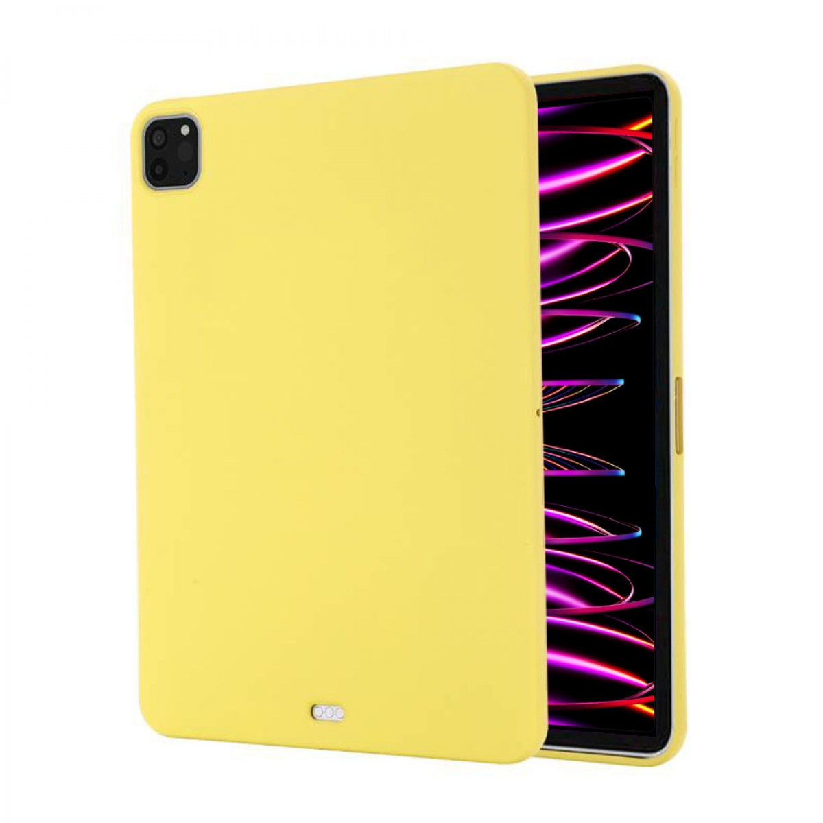 CASEONLINE Liquid Gelb Silicone, für Tablethülle Backcover Apple