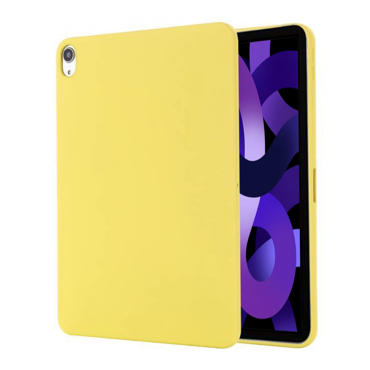 CASEONLINE Liquid Tablethülle Backcover für Gelb Apple Silicone