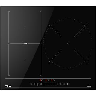 Encimera inducción - TEKA FLEX IBF 63 BK200, 3 zonas, 59 cm, Negro