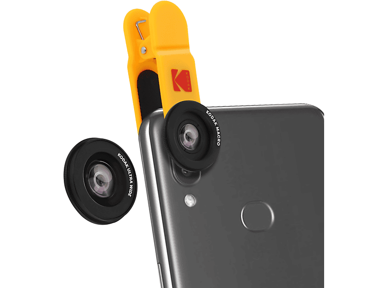KODAK Smartphone 2-in-1 Set Schwarz) (Kameraobjektive M42, f/3.5-6.3 für
