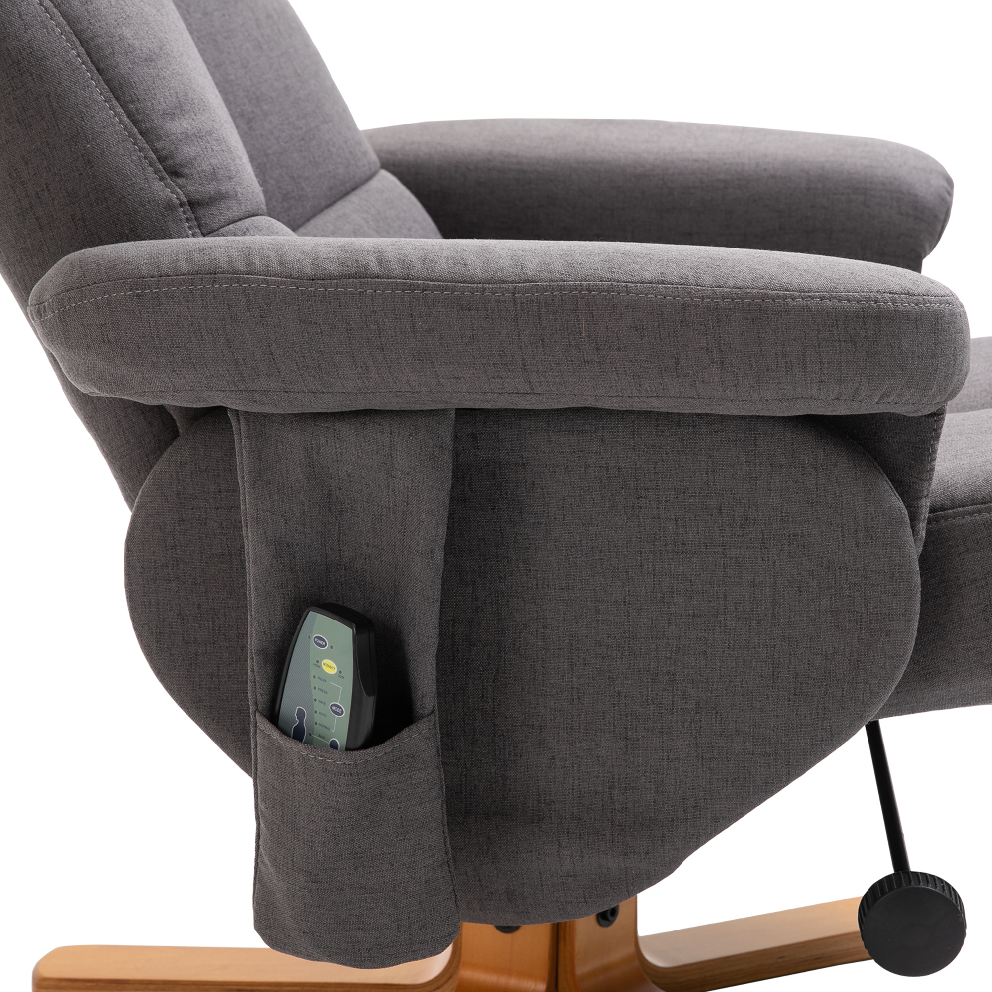 Sillón de masaje - HOMCOM 700-111V03CG, Gris Oscuro