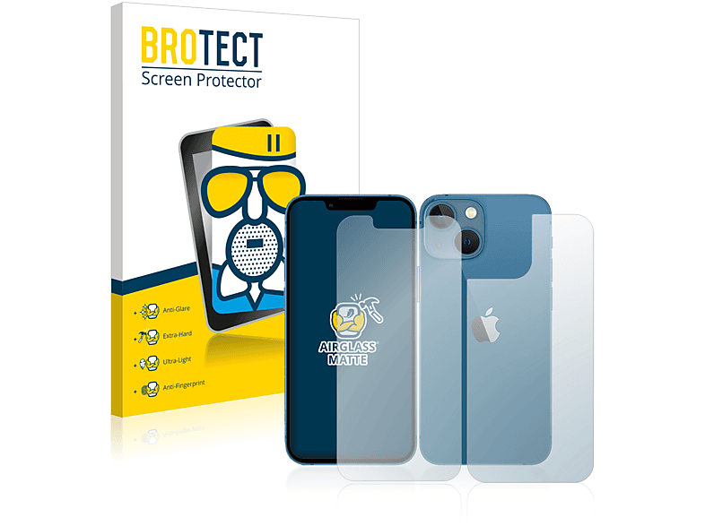 BROTECT Airglass matte Schutzfolie(für Apple iPhone 13 mini)