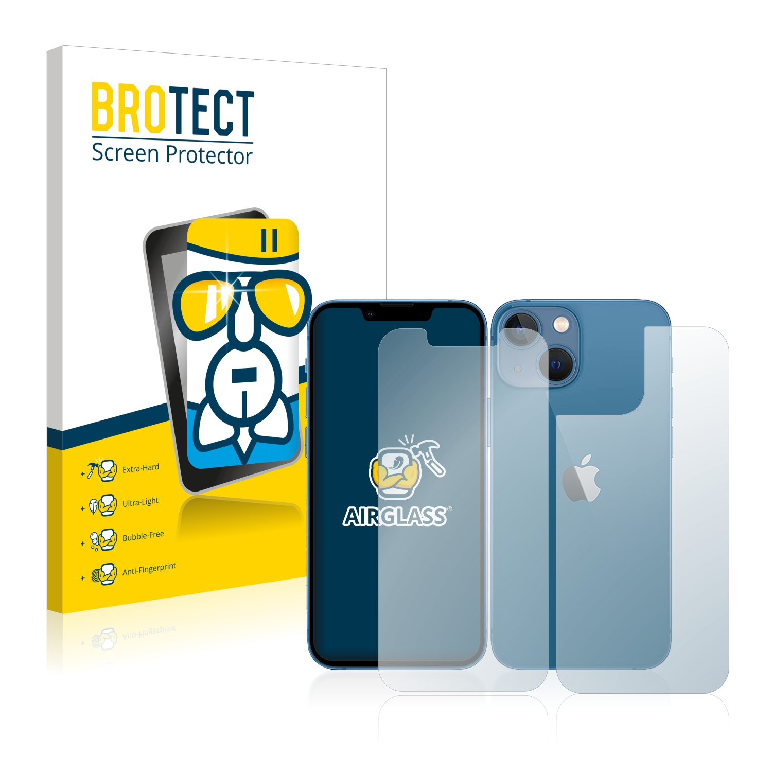 BROTECT Apple Airglass mini) klare Schutzfolie(für 13 iPhone