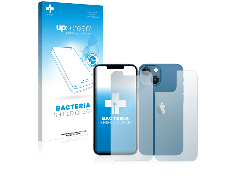 UPSCREEN antibakteriell klare Schutzfolie(für Apple 13 mini) iPhone
