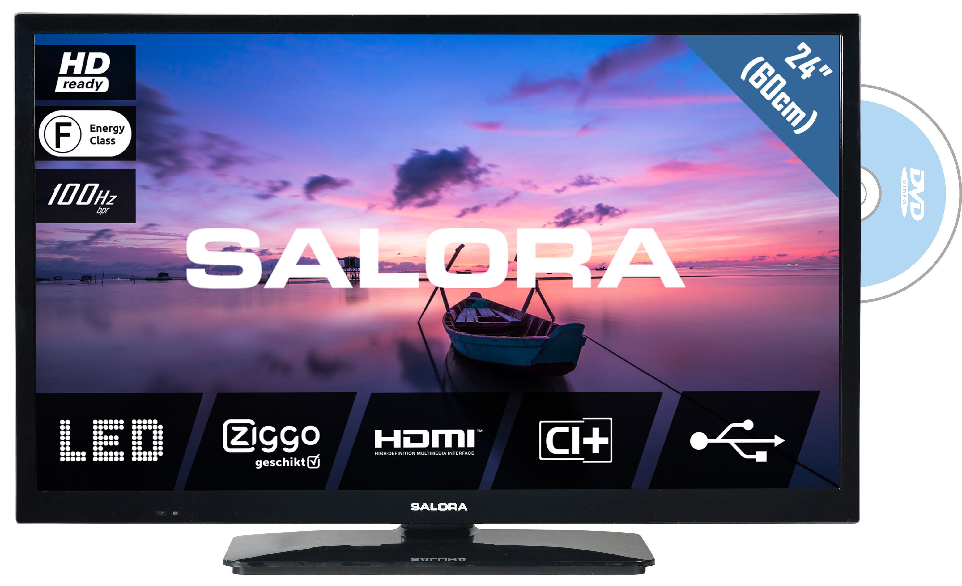SALORA 24HDB6505 - 24 Zoll LED 61 Zoll cm, 2022 HD ready - / TV LED - HD-ready) (24