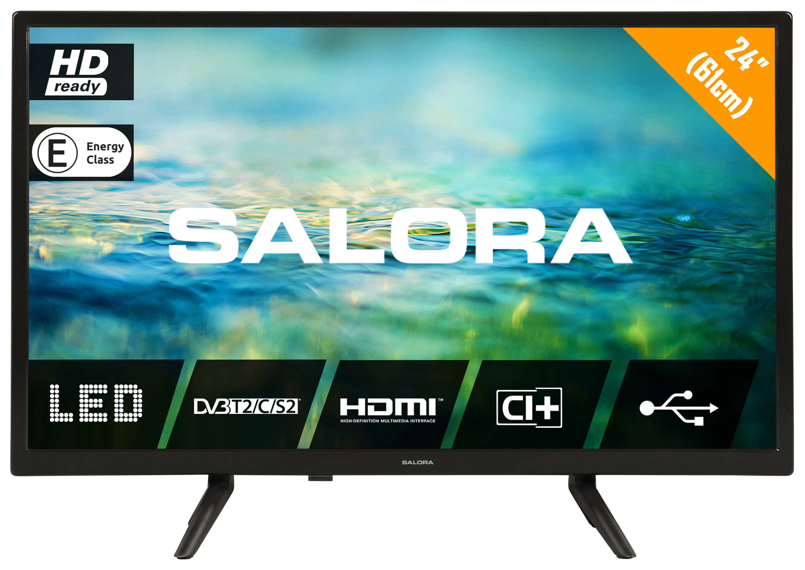 SALORA 24LTC2100 HD HD-ready) 2022 Zoll (24 cm, LED - - ready / TV - 61 LED 24 Zoll
