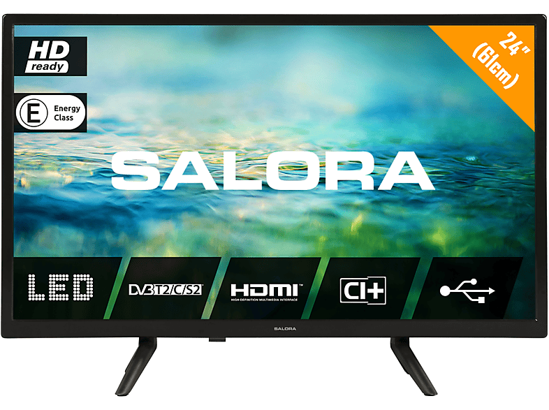 SALORA 24LTC2100 - LED - cm, (24 / 24 Zoll 61 Zoll 2022 HD-ready) HD ready TV - LED