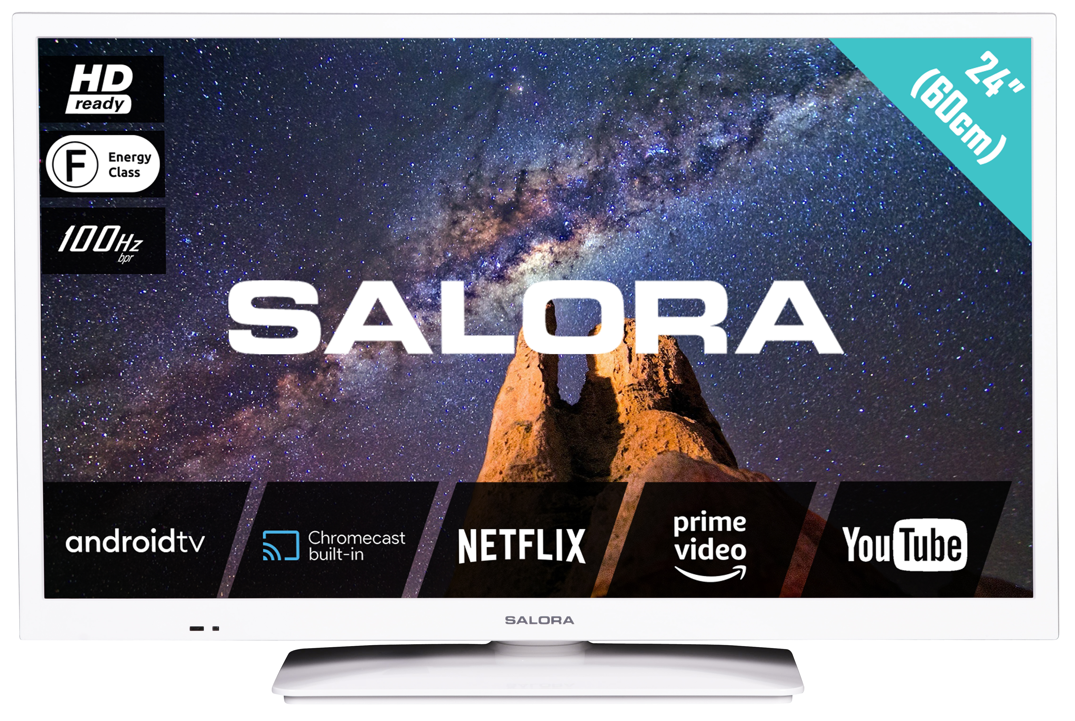 LED 61 / HD ready - - SALORA HD-ready) Zoll LED 2022 TV Zoll (24 24 cm, MILKYWAY -