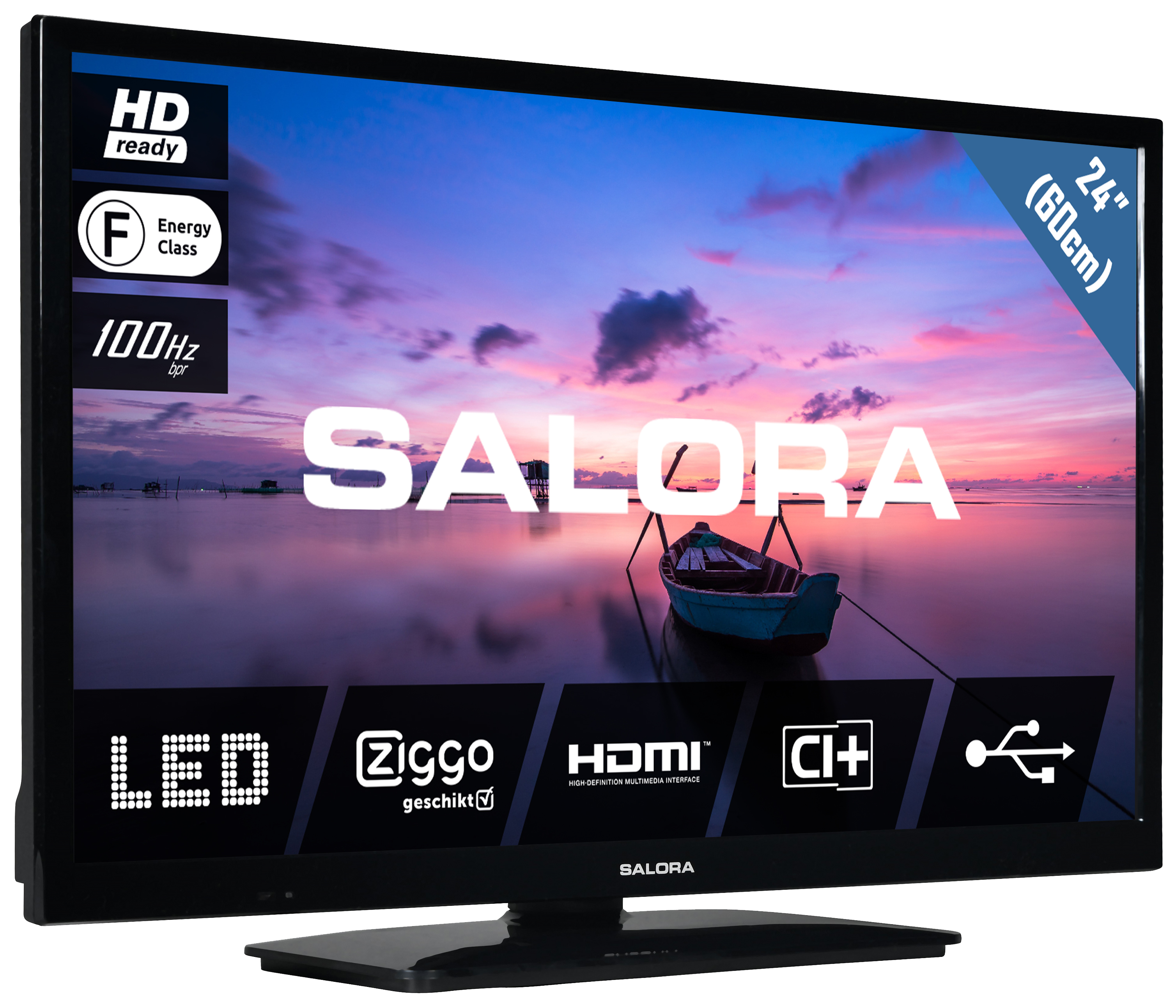 SALORA 24HDB6505 - 24 Zoll LED 61 Zoll cm, 2022 HD ready - / TV LED - HD-ready) (24