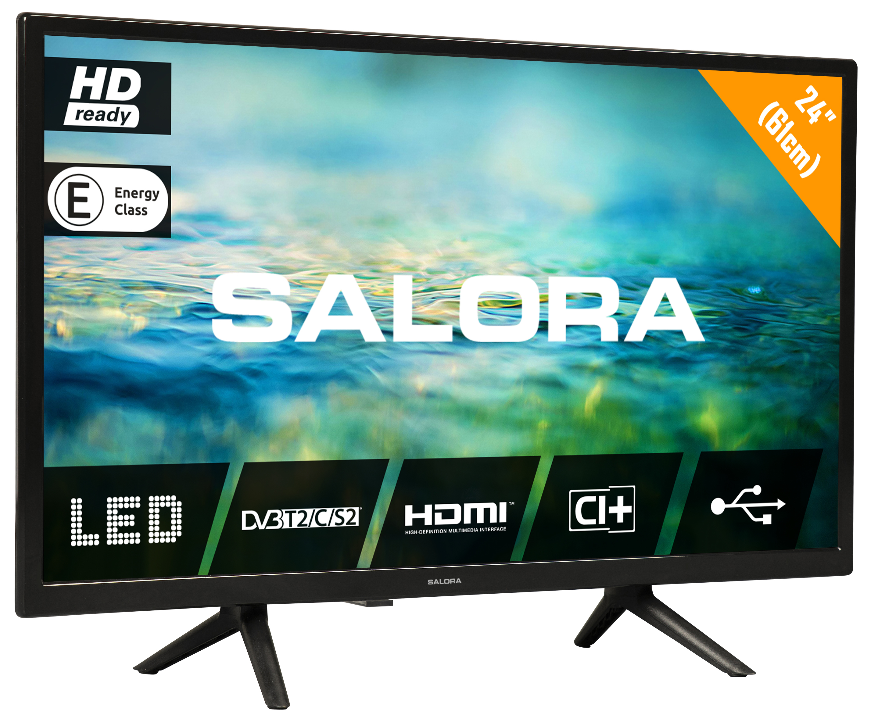 / 2022 HD - cm, 24 24LTC2100 - (24 61 ready Zoll LED - SALORA LED HD-ready) Zoll TV