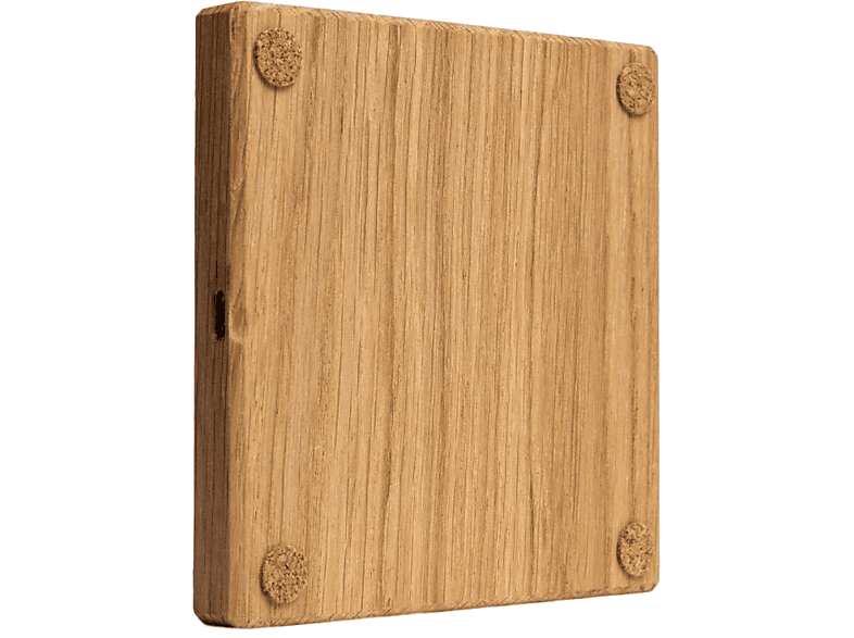TREED Qi-Charger aus Holz Eiche | 15W Induktive Ladestation | unterstützt MagSafe | Made in CZ Kabelloses Ladegerät Universal, Eiche