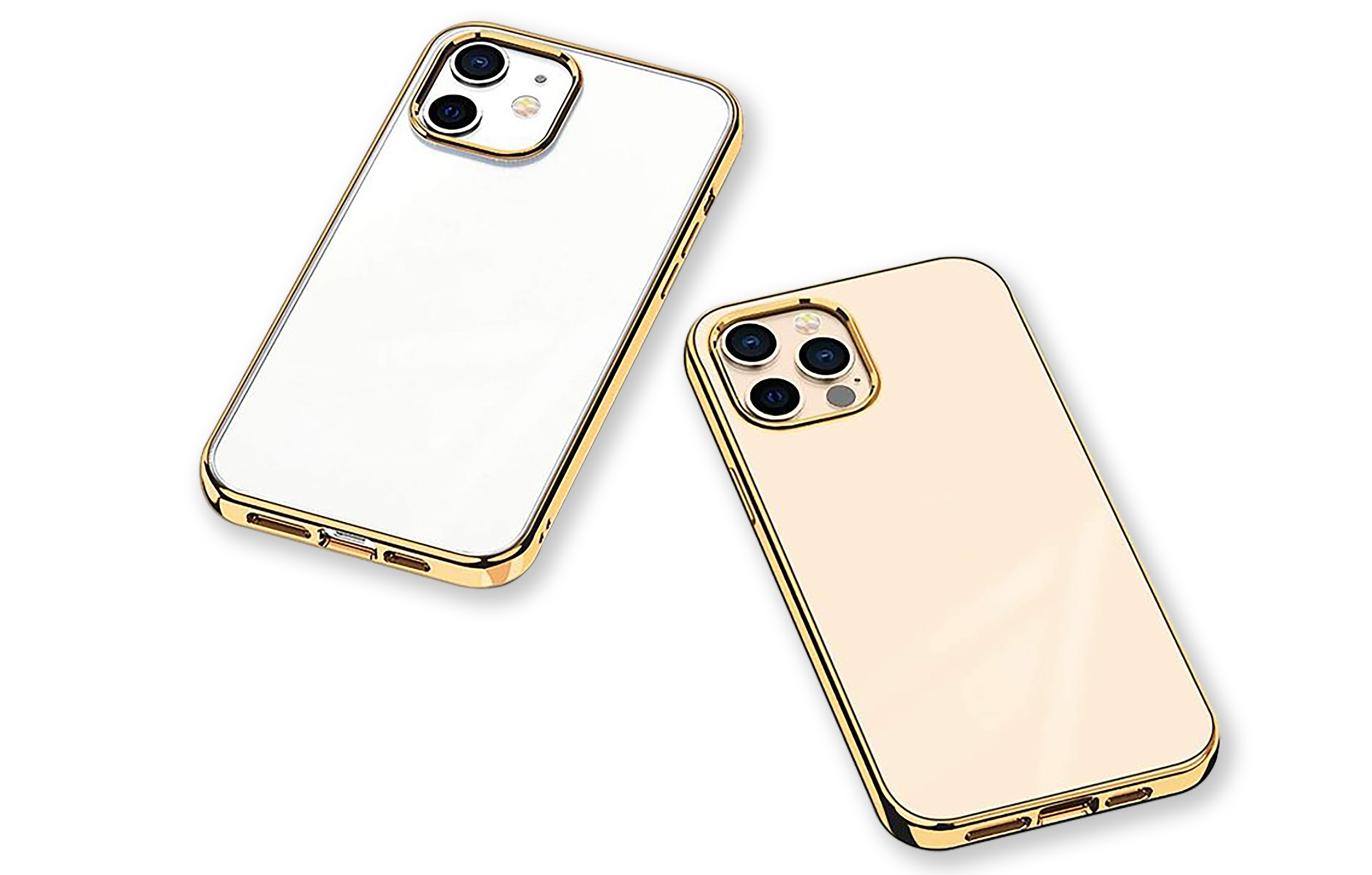 ARRIVLY Silikon Hülle, 14 Apple, iPhone Pro, Gold Backcover