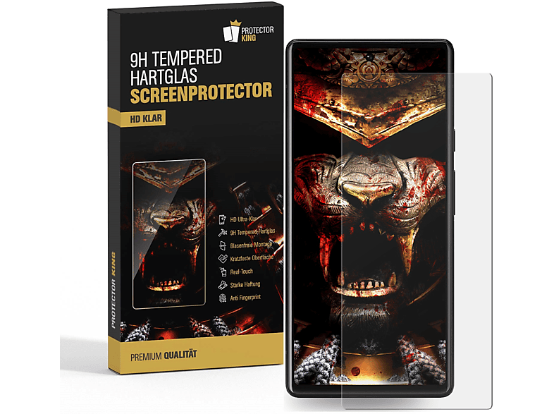 PROTECTORKING 4x 3D A++ 9H Panzerschutzglas KLAR Displayschutzfolie(für Xiaomi Redmi Note 12 Pro 5G)