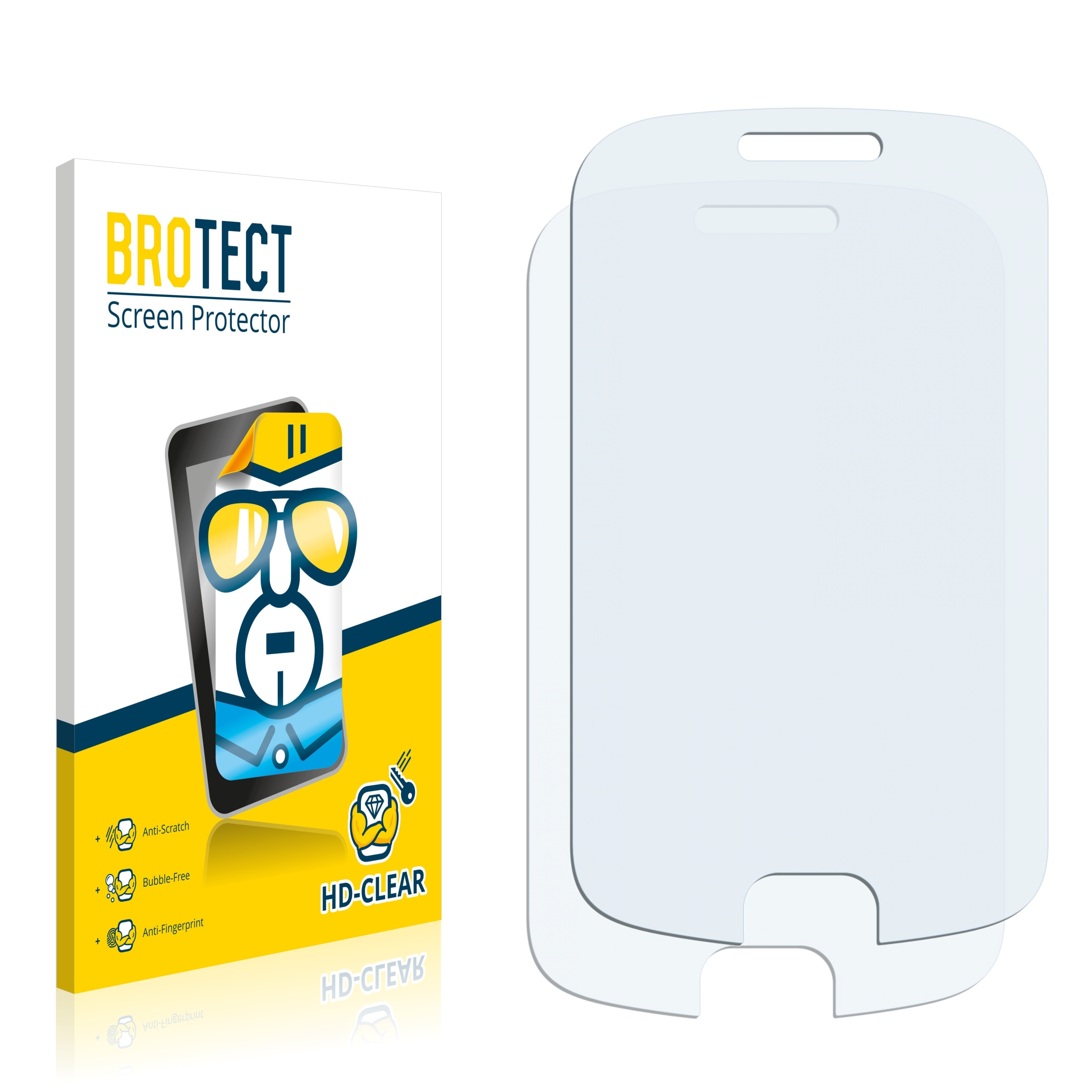 GT-S5670) Samsung klare BROTECT Schutzfolie(für 2x