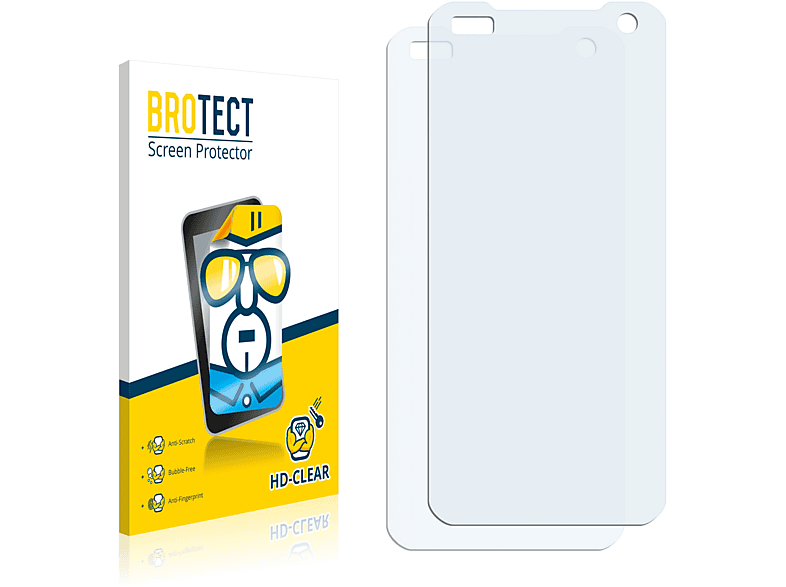 BROTECT 2x klare Schutzfolie(für LG Electronics P990 Optimus 2X)