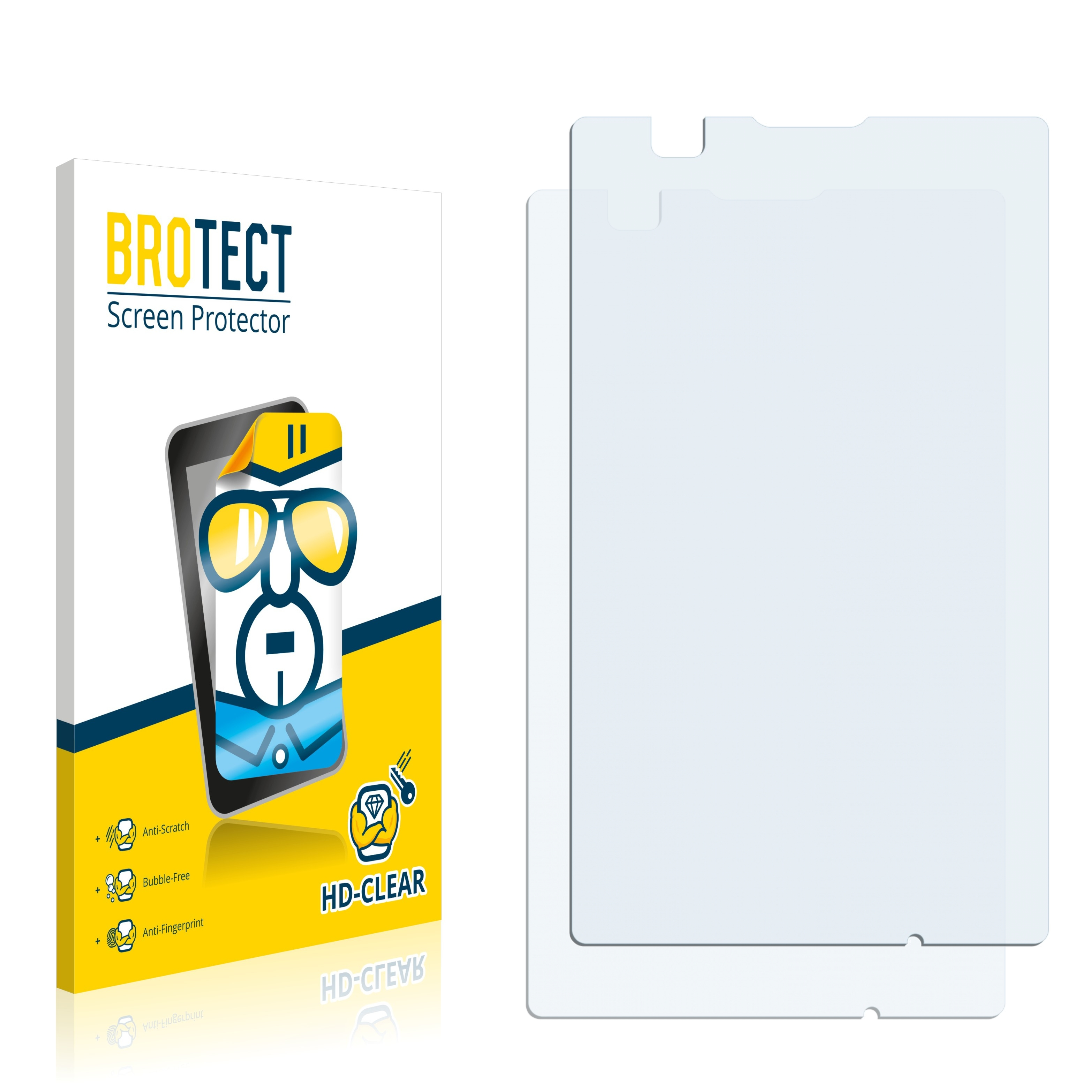 BROTECT 2x klare Schutzfolie(für Sony C1605) E Xperia