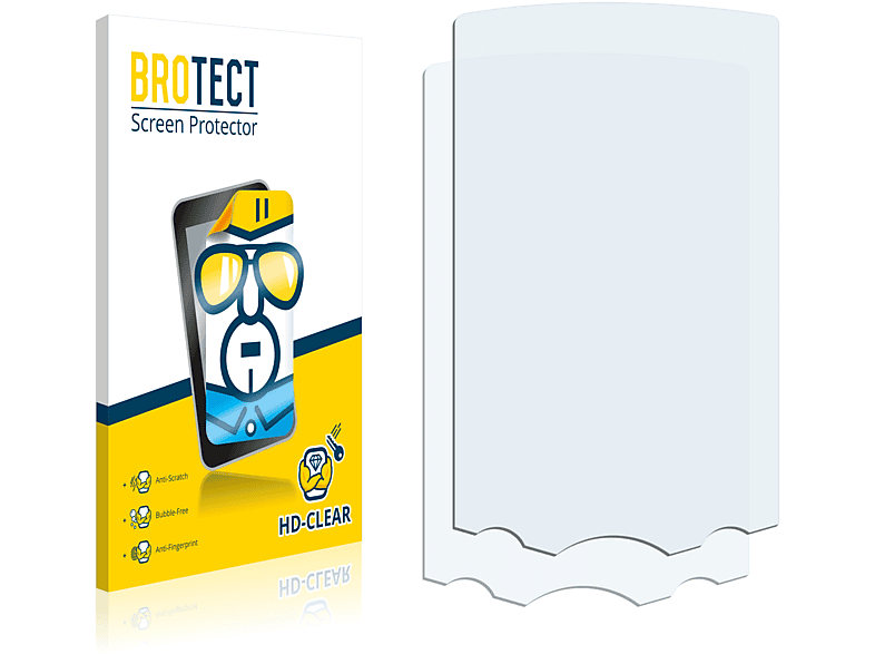 2x BROTECT Garmin GPS 60) klare Schutzfolie(für