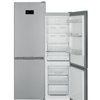 SHARP SJ-BA10DHXIC-EU Kühl-Gefrierkombination (C, 186 cm hoch, Silber)